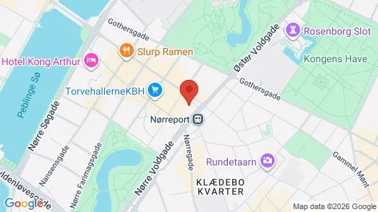 Kontorlokaler til leje i København K - kort over placeringen