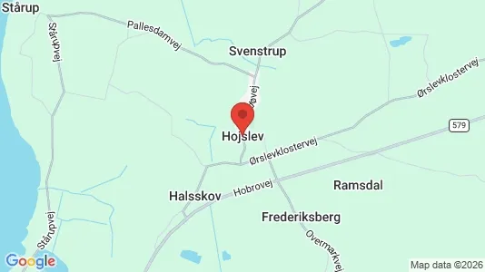 Restaurants for sale i Højslev - kort over placeringen