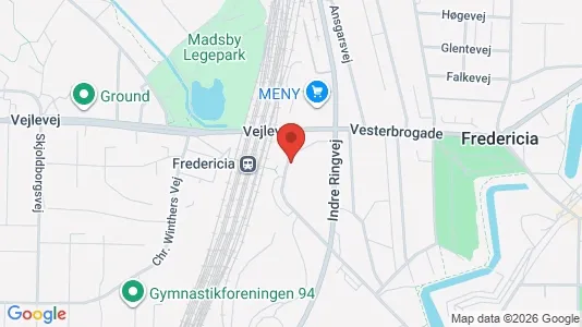 Bedrijfsruimtes te huur i Fredericia - kort over placeringen