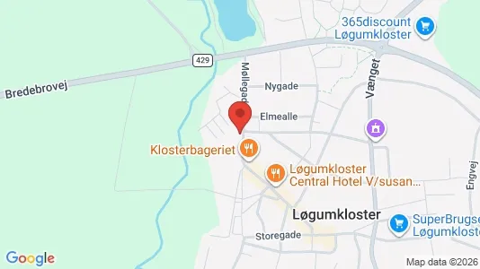 Commercial properties for rent i Løgumkloster - kort over placeringen