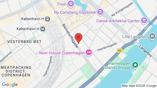 Commercial properties for rent i Vesterbro - kort over placeringen