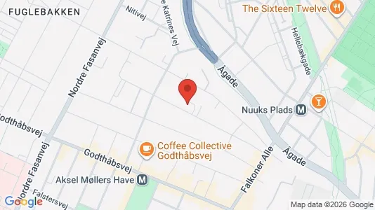 Commercial properties for rent i Frederiksberg - kort over placeringen