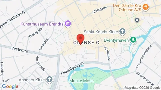Propiedades comerciales En alquiler i Odense C - Foto de Google Street View