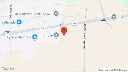 Commercial properties for rent i Roskilde - kort over placeringen