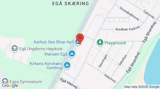 Commercial properties for rent i Egå - kort over placeringen