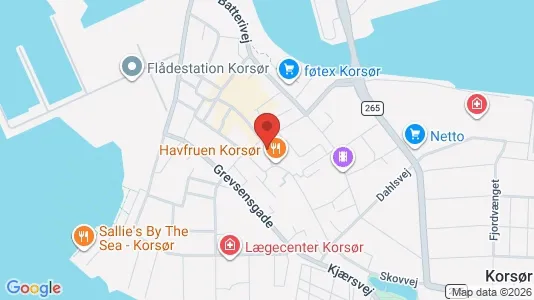 Commercial properties for rent i Korsør - kort over placeringen