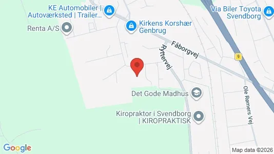 Lokaler til leje i Svendborg - Foto fra Google Street View