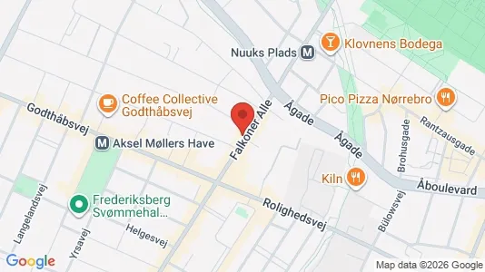 Commercial properties for rent i Frederiksberg - kort over placeringen