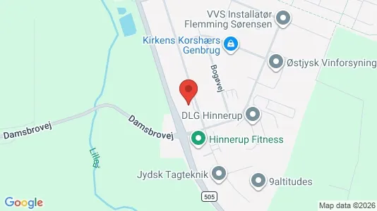 Bedrijfsruimtes te huur i Hinnerup - Foto uit Google Street View