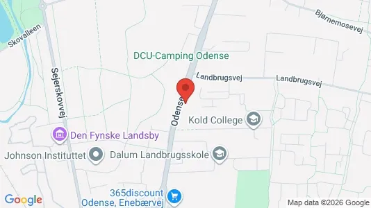 Gewerbeflächen zur Miete i Odense S - kort over placeringen