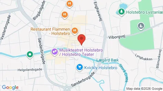 Commercial properties for rent i Holstebro - kort over placeringen