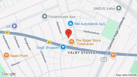 Propiedades comerciales En alquiler i Valby - kort over placeringen