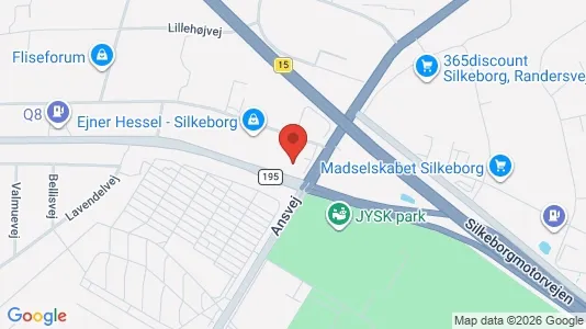 Lokaler til leje i Silkeborg - kort over placeringen