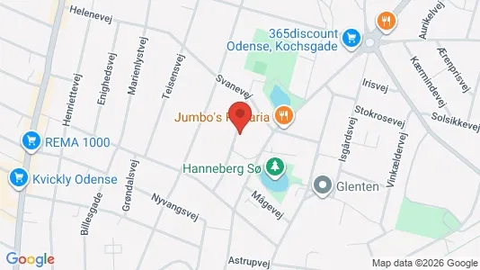 Gewerbeflächen zur Miete i Odense C – Foto von Google Street View
