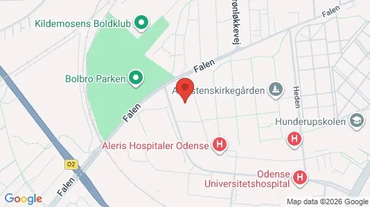 Liikekiinteistöt Vuokrattavana i Odense C - kort over placeringen