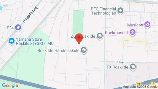 Commercial properties for rent i Roskilde - kort over placeringen