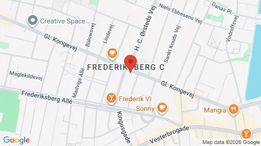 Propiedades comerciales En alquiler i Frederiksberg C - kort over placeringen