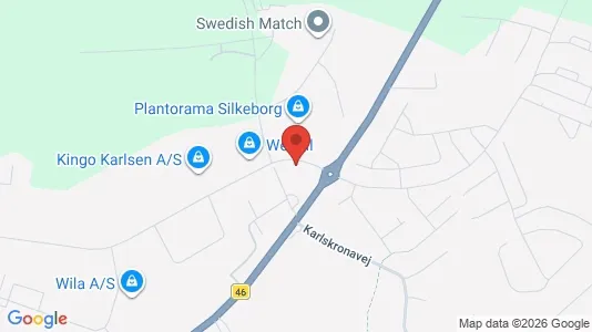 Lokaler til leje i Silkeborg - kort over placeringen
