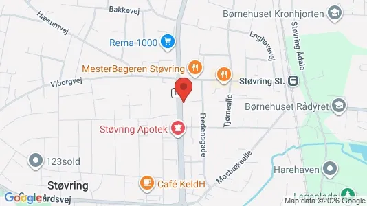 Commercial properties for rent i Støvring - kort over placeringen