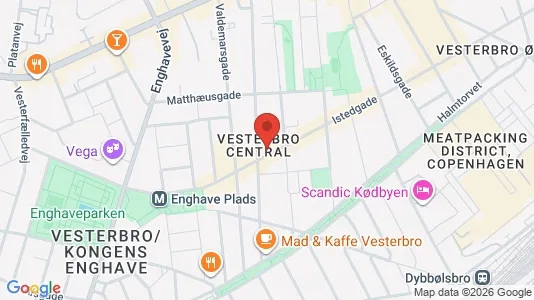 Bedrijfsruimtes te huur i Vesterbro - kort over placeringen