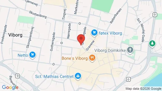 Commercial properties for rent i Viborg - kort over placeringen