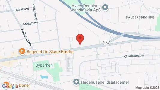 Liikekiinteistöt Vuokrattavana i Hedehusene - kort over placeringen