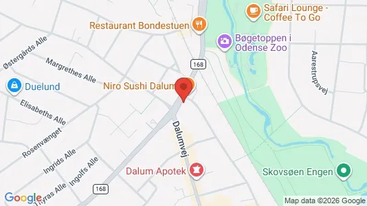 Bedrijfsruimtes te huur i Odense SV - kort over placeringen