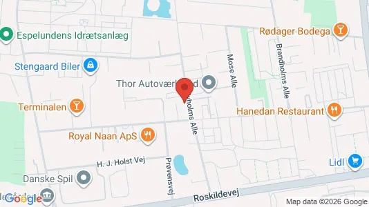Commercial properties for rent i Rødovre - kort over placeringen