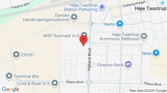 Propiedades comerciales En alquiler i Taastrup - kort over placeringen