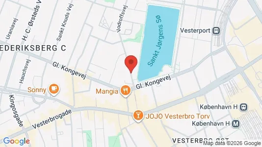 Lokaler til leie i Frederiksberg C - kort over placeringen