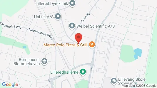 Commercial properties for rent i Allerød - kort over placeringen