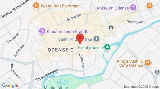Commercial properties for rent i Odense C - Photo from Google Street View
