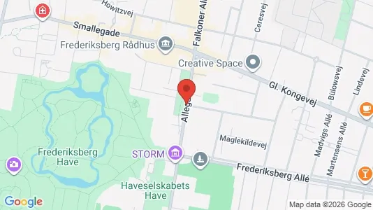 Commercial properties for rent i Frederiksberg - kort over placeringen