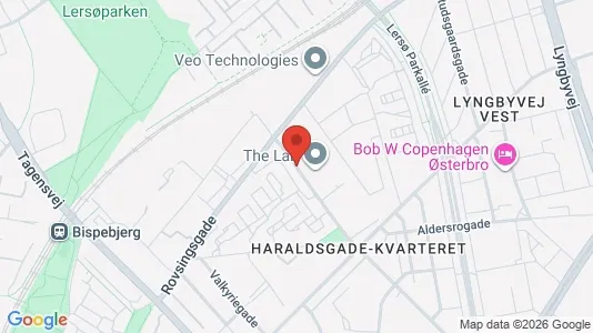 Commercial properties for rent i Østerbro - kort over placeringen