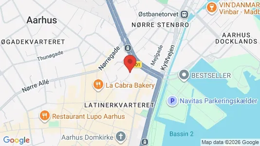 Gewerbeflächen zur Miete i Aarhus C – Foto von Google Street View