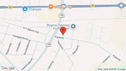Commercial properties for rent i Hjørring - kort over placeringen
