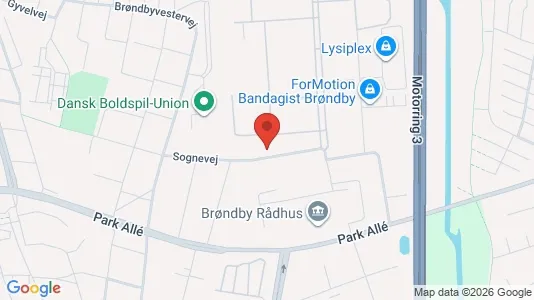 Commercial properties for rent i Brøndby - kort over placeringen