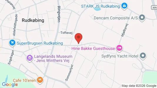 Gewerbeflächen zur Miete i Rudkøbing – Foto von Google Street View
