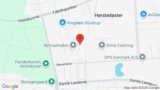 Commercial properties for rent i Glostrup - kort over placeringen