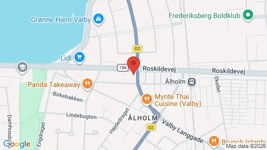Lokaler til leje i Valby - kort over placeringen