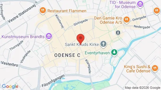 Nieruchomości komercyjne Do wynajęcia i Odense C - kort over placeringen