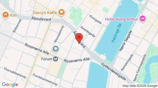 Propiedades comerciales En alquiler i Vesterbro - kort over placeringen