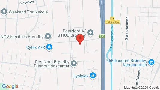 Commercial properties for rent i Brøndby - kort over placeringen