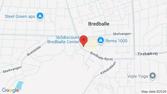 Commercial properties for rent i Vejle Øst - kort over placeringen