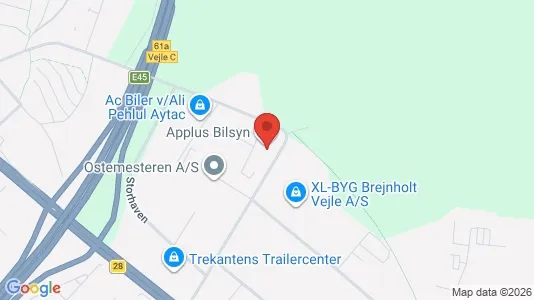 Lokaler til leje i Vejle Centrum - kort over placeringen