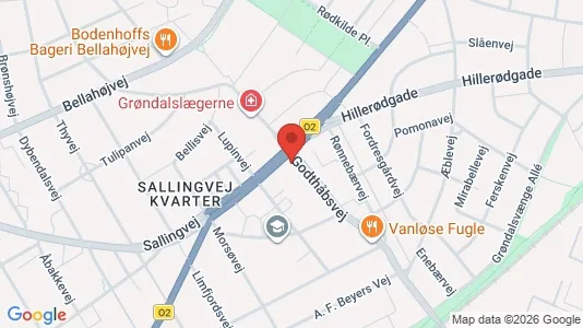 Gewerbeflächen zur Miete i Vanløse – Foto von Google Street View