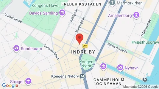 Commercial properties for rent i Copenhagen K - kort over placeringen
