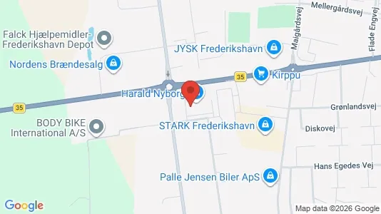 Liikekiinteistöt Vuokrattavana i Frederikshavn - Kuva Google Street Viewstä