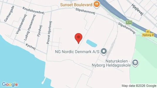 Lokaler til leje i Nyborg - Foto fra Google Street View
