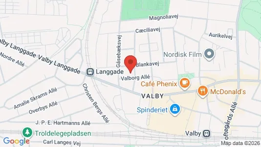 Propiedades comerciales En alquiler i Valby - kort over placeringen